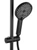 Душевая стойка Wonzon & Woghand WW-B3094-MB с термостатом, черный фото 7