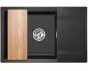 Мойка кухонная Granula Estetica ES-7807 черный фото 3