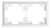 Двухместная рамка Rikett Classic 35920 MW белый сатин