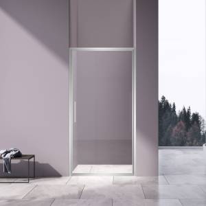 Душевая дверь в нишу Vincea Slim VDP-4SL100CL профиль хром, стекло прозрачное, 100x195