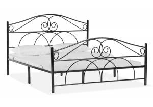 Кровать Woodville Морика 482083 черный 160x200