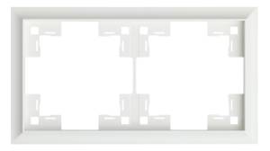 Двухместная рамка Rikett Classic 35920 MW белый сатин