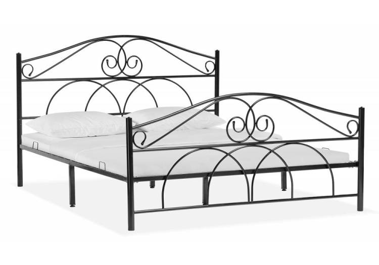 Кровать Woodville Морика 482083 черный 160x200
