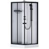 Душевая кабина Am.Pm X-Joy W94C-403-090BT 90x90, профиль матовый черный, стекло прозрачное