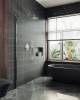 Душевая перегородка MaybahGlass MGD-700-5ш 79x195, стекло сатин 8 мм, профиль хром матовый