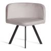 Набор обеденный Tetchair Quadron (mod. PT14) 21299 светло-серый, черный, стулья велюр 100x100x73 фото 7
