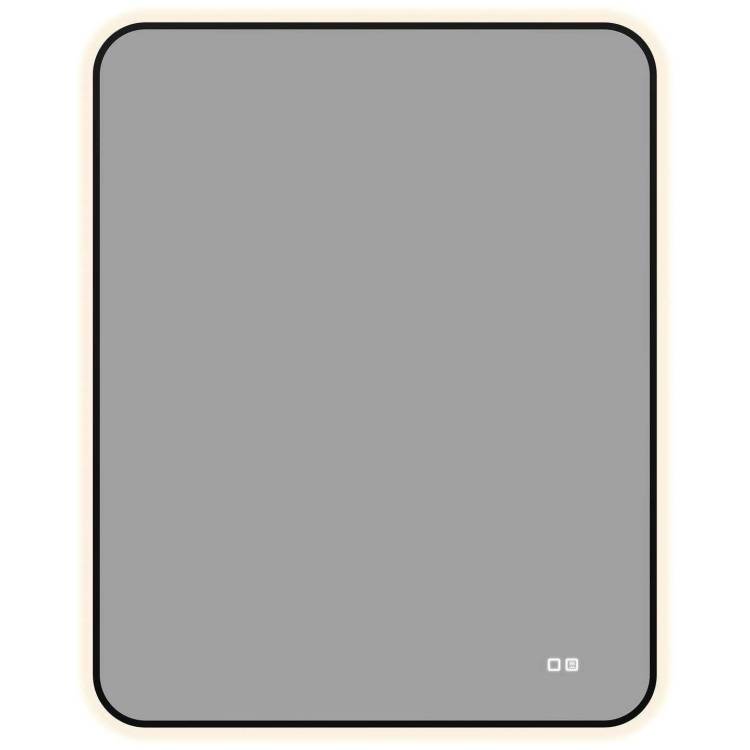 Зеркало Aquanet Контур 00367663 LED подсветка, подогрев, черное, 100x80