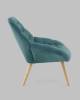 Кресло Stool Group Олби Страйпс QH-2805K 263-8 green темно-бирюзовый фото 3