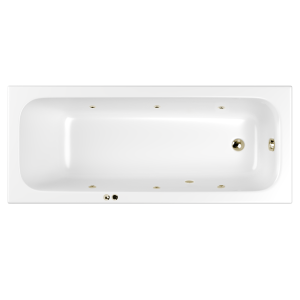 Акриловая ванна WHITECROSS Vibe Soft 0105.180075.100.SOFT.BR с гидромассажем, 180x75