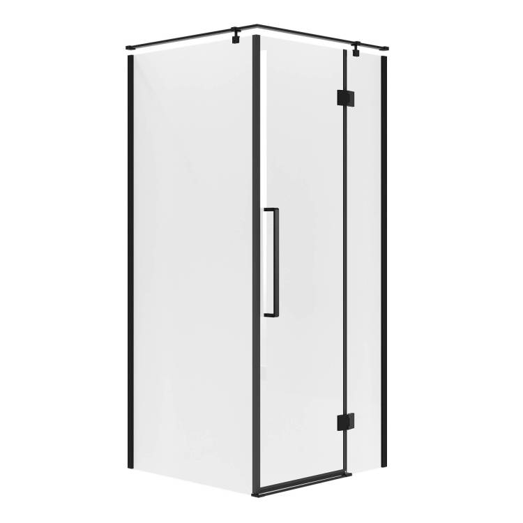Душевой уголок Niagara Nova NG-6831-34BLACK профиль черный матовый, стекло прозрачное, 90x90x195