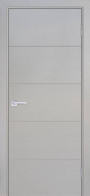 Межкомнатная дверь эмаль Текона Смальта-line 03U, глухая, Ral 7044 агат 600x2000