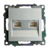 Розетка компьютерная 2-местная Stekker GLS00-7109-03 50005 фото 9