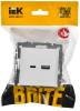 Розетка USB type A+C IEK Brite BR-U22-018-K91 арктический белый фото 6