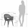 Стул Bradex Home Bruno RF 0659 светло-серый фото 9