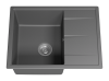Мойка кухонная Misty Титан TIT-65х51-04 серый шелк, 65x51 фото 5