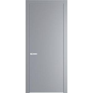 Межкомнатная дверь Profil Doors 1 PA полотно Смоки, профиль серебро 600x2000