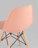 Набор из 4 стульев Stool Group Eames Style DSW Y801-V SEAT peach 70032 x4 персиковый фото 4