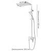 Душевая стойка Grocenberg GB7007-1WC белый, хром фото 7