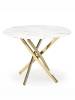 Стол обеденный Halmar Raymond 2 V-CH-RAYMOND_2-ST-BIALY_ZLOTY белый мрамор/золотой