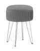 Пуф Stool Group Астор 23A1696VD-8167-52-S серебристый серебряные ножки