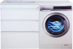 Тумба с раковиной Misty Фостер 70 напольная, под стиральную машину