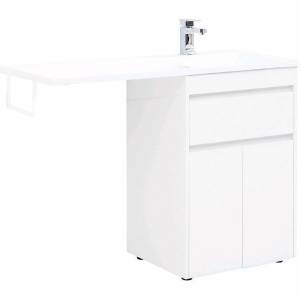 Тумба с раковиной Aquanet Токио 120 R 239210 напольная, белый