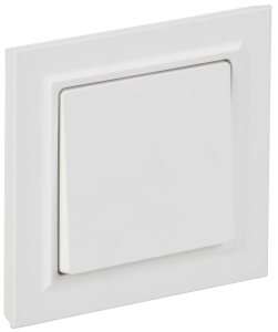 Выключатель 1-клавишный IEK Brite BR-V10-0-10-K91-F арктический белый