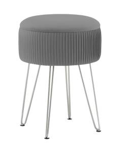 Пуф Stool Group Астор 23A1696VD-8167-52-S серебристый серебряные ножки