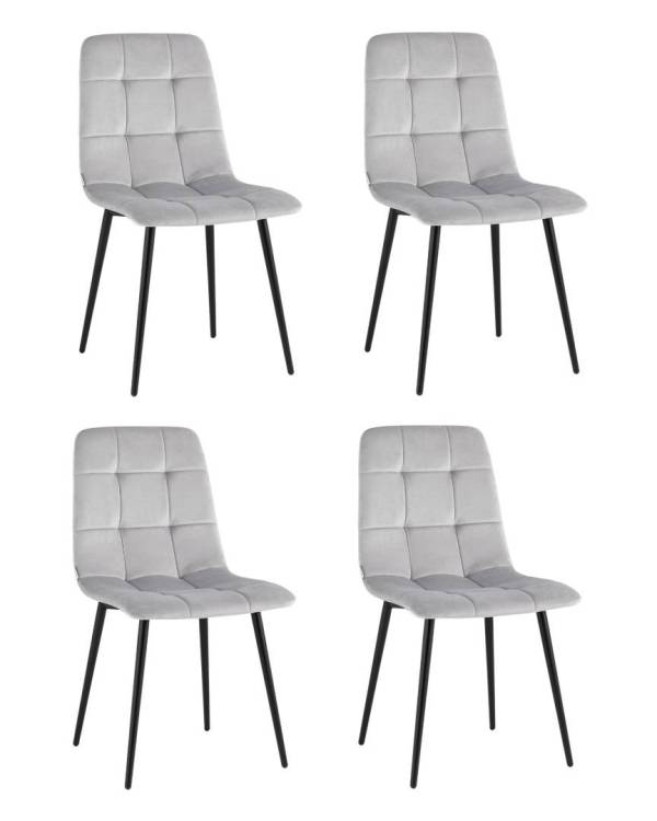 Набор из 4 стульев Stool Group Одди AV 406N-Cs-08 X4 светло-серый