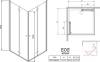 Душевой уголок Radaway EOS KDD-B 80x90 прозрачное стекло фото 8