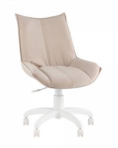 Кресло офисное Stool Group Осло fb-oslo-office-wh-vl-04 Бежевый/Белый