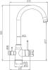 Смеситель для кухни ZorG Steel Hammer SH 763 BLACK BR фото 2
