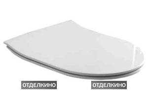 Крышка-сиденье Olympia Clear C9CL011 с микролифтом, петли хром