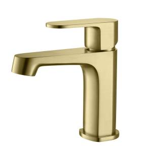 Смеситель для раковины Aquatek Оберон AQ1210BG золото шлифованное