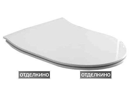 Крышка-сиденье Olympia Clear C9CL011 с микролифтом, петли хром