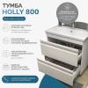 Тумба с раковиной Vigo Holly 80 напольная, 2 ящика, белая фото 7