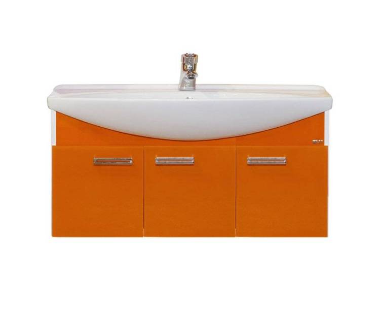 Тумба под раковину Misty Джулия -105 Л-Джу01105-1310По подвесная оранжевая