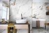 Керамическая плитка Porcelanite Dos Firenze 1219 Calacatta Gold Rel Wave RET 40x120 фото 2