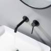Смеситель для раковины Aquatek Европа AQ1313MB настенный, на 2 отверстия, внешняя и скрытая часть, черный матовый фото 5