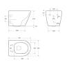 Унитаз подвесной Cezares Stylus-Tor CZR-6601-TH-TOR/CZR-076-SC безободковый, с сиденьем микролифт, белый фото 9