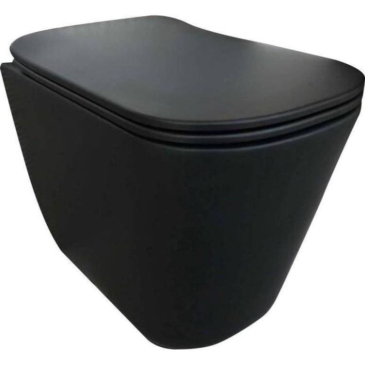 Унитаз приставной Kerasan Tribeca 511831 черный матовый