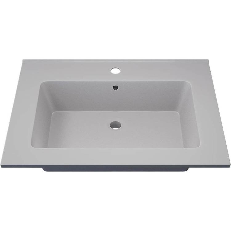 Раковина Uperwood Parma Quartz 291003001 белая матовая, жасмин, 66x47.5