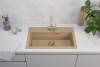 Мойка кухонная Alveus Granital Atrox 40 1140445 Beige - G55 с сифоном, 79x50 фото 3