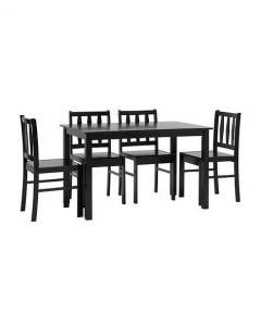 Набор обеденный Stool Group Ingrid MH750+MH52088X4 массив гевеи, цвет венге