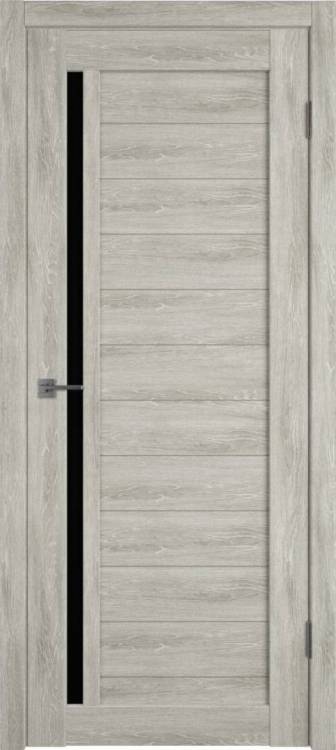 Межкомнатная дверь Владимирская Фабрика Дверей Atum 9 Lin Vellum стекло Black Gloss 900x2000