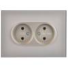 Розетка 2-местная IEK Skandy SK-R20-10-K37 шампань фото 3