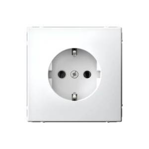 Розетка с заземлением Systeme Electric Art Gallery GAL001343 белый лотос, винтовой зажим