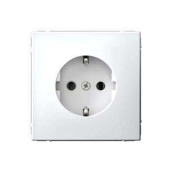 Розетка с заземлением Systeme Electric Art Gallery GAL001343 белый лотос, винтовой зажим
