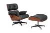 Комплект кресло и оттоманка Bradex Home Eames Lounge Chair FR 0016-17 черные