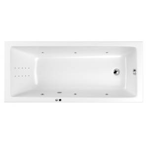 Акриловая ванна WHITECROSS Wave 175x70 0101.175070.100.LINENANO.CR с гидромассажем, 